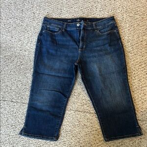 St. John's Bay Women's Ankle Jeans - Dark Blue